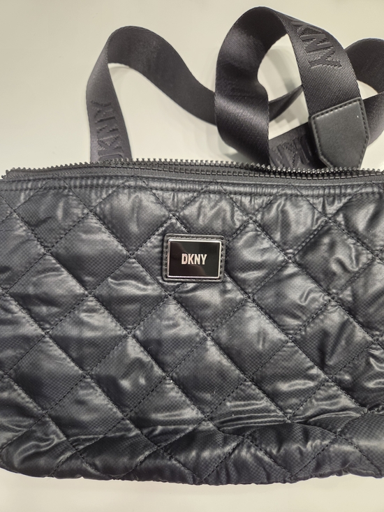 Dkny Handbags - DKNY Quilted Nylon Crossbody Tote in Black